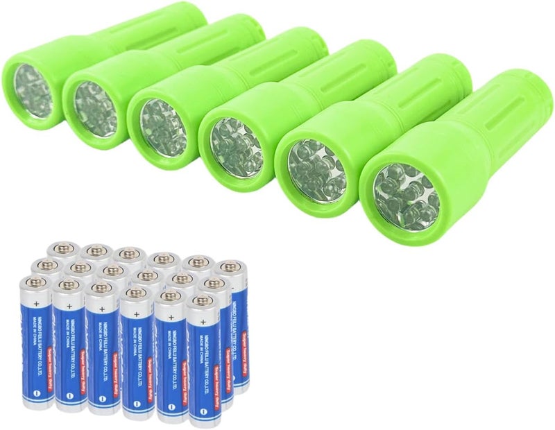 Hilngav 9-LED Mini Flashlight, Small Multicolor Flashlights with Lanyard, Batteries Included, for Hurricane Supplies, Christmas Gifts Stocking Stuffers - Image 1